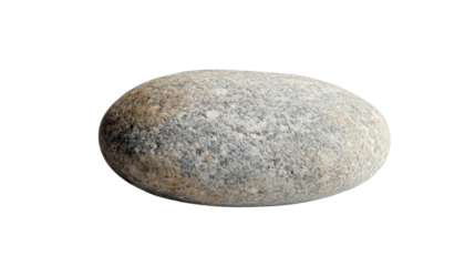 round stone on a transparent background