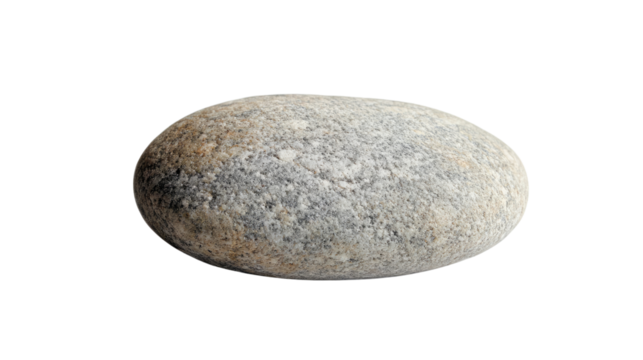 round stone on a transparent background