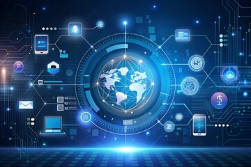 Obraz premium High-Quality Digital Technology Backgrounds Modern and Futuristic Designs for Your Projects 