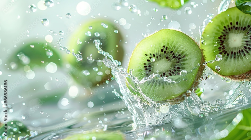 Sticker kiwi splash