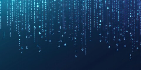 Background Abstract for Blue colored Tech Finance Fintech Pixel Pattern. Abstract Business Tech Science Vector Backdrop