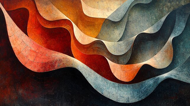 An abstract representation of a neck surrounded by jagged, rigid shapes, symbolizing stiffness.