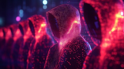 A cyber attack or Cybersecurity concept