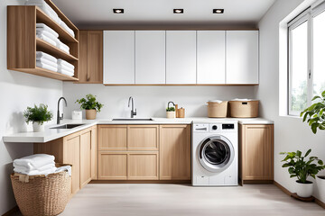 washing machine in the Laundrie Room
