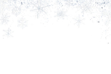 PNG Snowflakes border background festive winter.