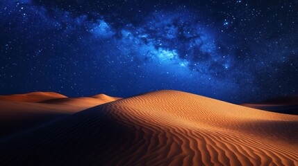 Naklejka premium Desert Night Sky