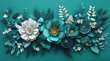 Paper Flower Arrangement
