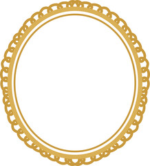 Golden mirror frame Illustration 