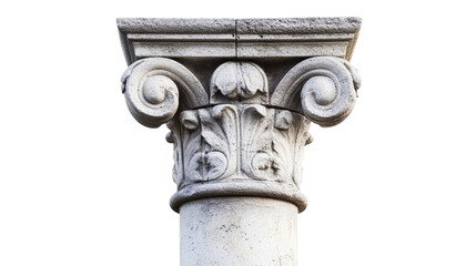 Naklejka premium stone column on a transparent background