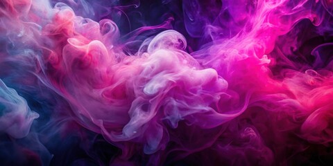 Fototapeta premium Dynamic abstract liquid smoke background with pink, magenta, and purple color ink swirls , smoke, abstract, background, liquid, pink