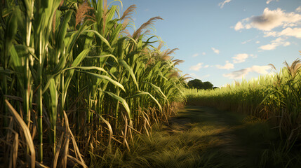 Fototapeta premium Fresh sugar cane