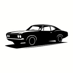 Elegant Luxury Sports Car Silhouette for Modern Automotive Design