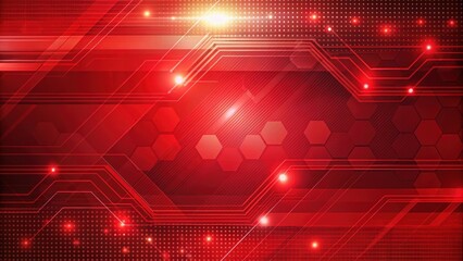 Bold and vibrant red background with a modern, tech-inspired design perfect for digital concepts or presentations, red, background