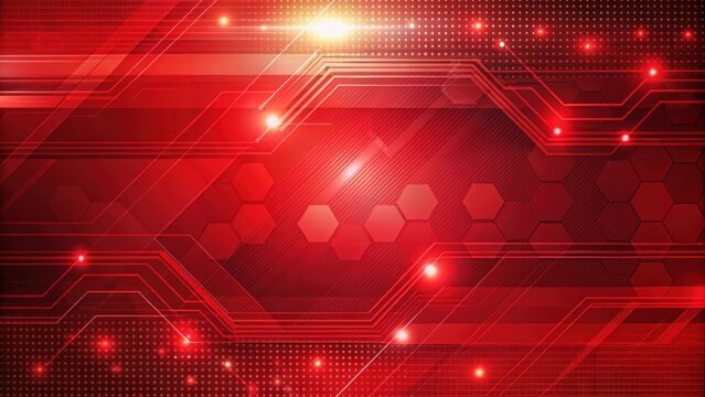 Bold and vibrant red background with a modern, tech-inspired design perfect for digital concepts or presentations, red, background