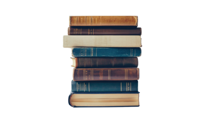 Books on a transparent background