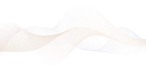 abstract white gold colorful background business brochure technology,Abstract wavy stripes on a white background isolated. Abstract wave lines gold color isolated on white background.  Design element