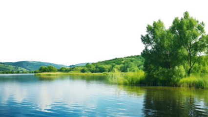 PNG Nature landscape lake outdoors.