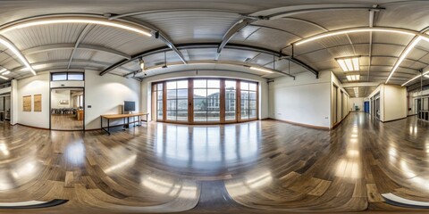 Obraz premium VR 360 studio panorama with reflections Animation hdri, VR, 360, studio, panorama, reflections, animation