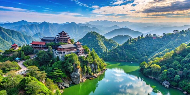 Scenic view of Lushan Tourism in Jiangxi province, China, Lushan, Tourism, Mount Lu, Jiangxi, China, Travel, Nature
