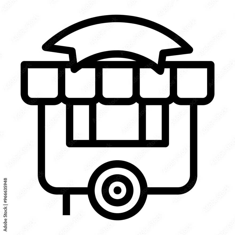 Sticker food Line Icon