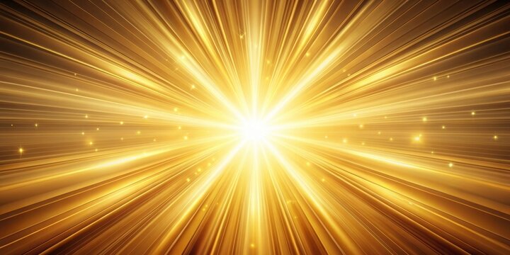 Abstract background with converging golden rays and bright light, abstract, background, converging, golden, rays, bright