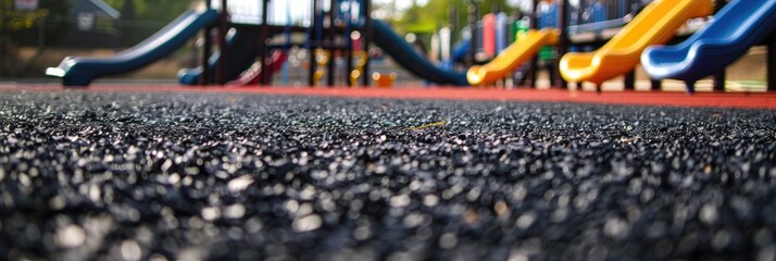 Recycled rubber granules from discarded vehicle tires for athletic and recreational surfaces