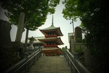 成田山新勝寺 - 優美な三重塔