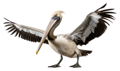 PNG Pelican landing pelican animal bird.