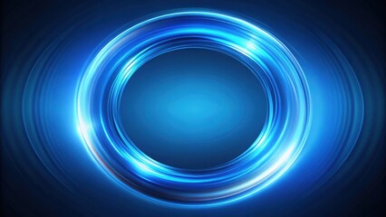 Obraz premium Blue circle in motion, rotating, blue, circle, motion, rotating, abstract, design, graphic, swirl, movement, vibrant, dynamic