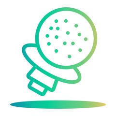 golf Line Gradient Icon