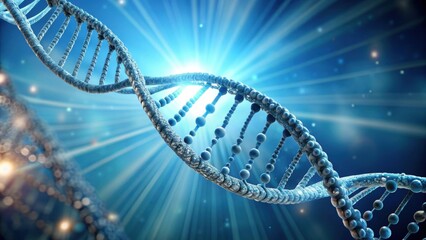 rendering of a DNA strand with biology and chemical concepts, DNA, genetics, biology, molecule, helix, science