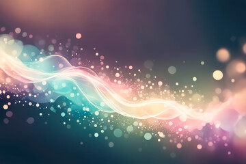 Fototapeta premium abstract background line glow and bokeh background