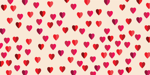 Valentine's day seamless pattern. Fashion graphic background design. Modern stylish abstract texture. Colorful template for prints, textiles, wrapping, wallpaper, website etc. Vector illustration