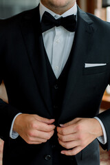 Groom Getting Ready