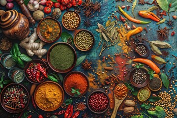 fragrant spices and herbs.