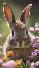 Fototapeta premium rabbit in the garden