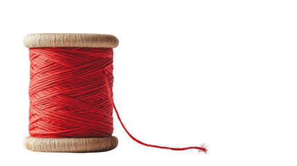 Spool of thread on a transparent background