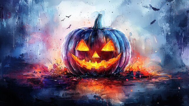 Creative Halloween game ideas, kids entertainment, event planning, watercolor haunted theme, festive fun