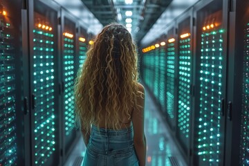 Telecommunications center with internet switch and data processing in hosting facility