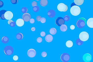 some bubbles on a blue background