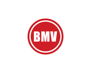 BMV logo design vector template. BMV