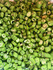 fresh yard long bean for cooking