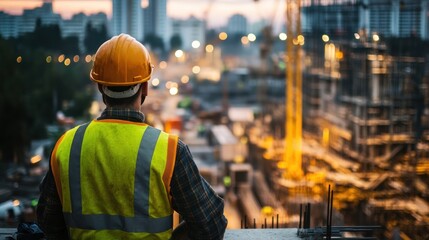 Construction Worker on Site: Building Progress in Action.