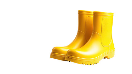 rubber boots on a transparent background