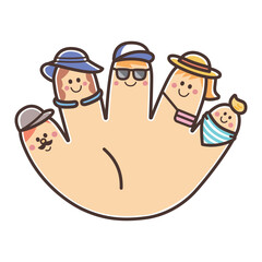 フィンガーファミリー　夏