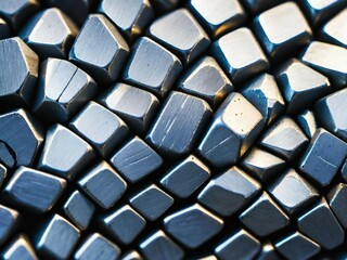 Obraz premium silver metal stone background