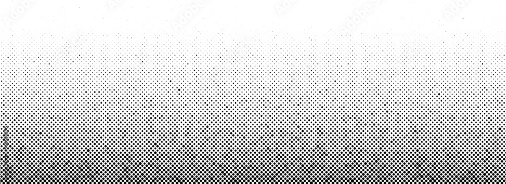 Poster grunge halftone gradient background. faded grit noise texture. black sand particle wallpaper. retro 