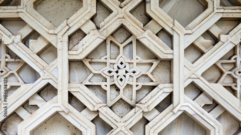 Poster Intricate Stonework Pattern