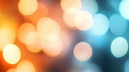 Obraz premium A blurry image of a blue and orange background with many small circles
