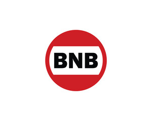 BNB Logo design vector template. BNB